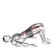Đẩy hông kết hợp bước (Glute Bridge March)